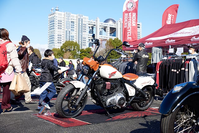 Indian Motorcycleブース